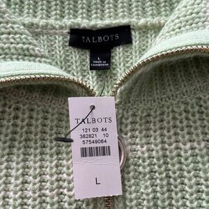 Talbots Mint Green Cardigan Sweater